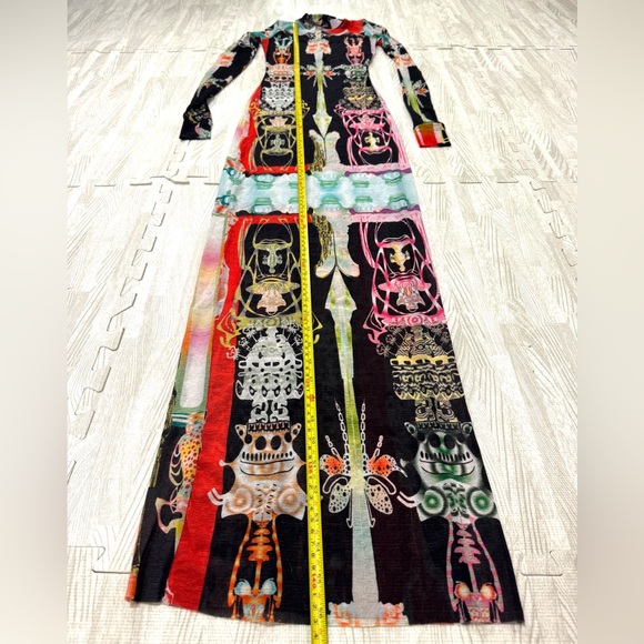 Skims Mesh Fitted Long Dress - Picture 14 of 15